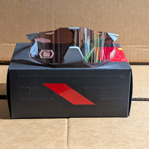 100% Hypercraft Sunglasses - Matte Stone Grey - HiPER Silver Mirror Lens